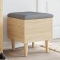 Preview: ARDEBO.de - Sitzbank mit Stauraum Sonoma-Eiche 42x42x46 cm Holzwerkstoff