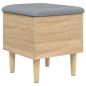 Preview: Sitzbank mit Stauraum Sonoma-Eiche 42x42x46 cm Holzwerkstoff