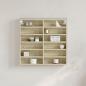 Preview: ARDEBO.de - Vitrinenschrank Sonoma-Eiche 60x8,5x58 cm Holzwerkstoff