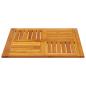 Preview: Tischplatte 70x70x2 cm Quadratisch Massivholz Akazie
