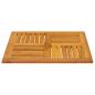 Preview: Tischplatte 70x70x2 cm Quadratisch Massivholz Akazie