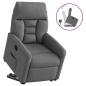 Preview: Relaxsessel mit Aufstehhilfe Dunkelgrau Stoff
