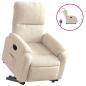 Preview: Relaxsessel mit Aufstehhilfe Elektrisch Beige Mikrofasergewebe