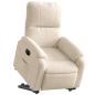 Preview: Relaxsessel mit Aufstehhilfe Elektrisch Beige Mikrofasergewebe