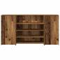 Preview: Empfangstheke Altholz-Optik 200x50x103,5 cm Holzwerkstoff