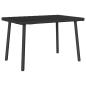 Preview: Garten-Couchtisch Rechteckig Schwarz 60x40x37 cm Poly Rattan