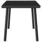Preview: Garten-Couchtisch Rechteckig Schwarz 60x40x37 cm Poly Rattan