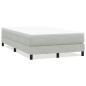 Preview: Boxspringbett ohne Matratze Hellgrau 120x220 cm Samt