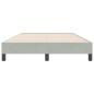 Preview: Boxspringbett ohne Matratze Hellgrau 120x220 cm Samt
