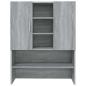 Preview: Waschmaschinenschrank Grau Sonoma 70,5x25,5x90 cm