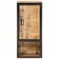 Preview: Badschrank 40x27x90 cm Massivholz Mango und Eisen