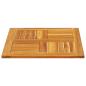 Preview: Tischplatte 60x60x2 cm Quadratisch Massivholz Akazie
