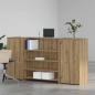 Preview: Empfangstheke Artisan-Eiche 200x50x103,5 cm Holzwerkstoff