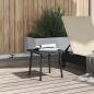 Preview: Garten-Couchtisch Rechteckig Schwarz 40x40x37 cm Poly Rattan