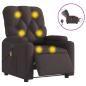 Preview: Massagesessel Elektrisch Dunkelbraun Stoff
