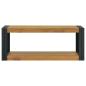Preview: Wand-Badregal 90x45x35 cm Massivholz Teak