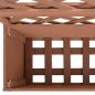 Preview: Blumenkasten mit Rankgitter Braun 65x33x135 cm WPC