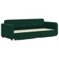 Preview: Tagesbett Ausziehbar mit Schubladen Dunkelgrün 80x200 cm Samt