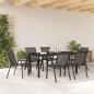 Preview: Stapelbare Gartenstühle 6 Stk. Schwarz Textilene