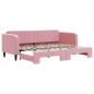 Preview: Tagesbett Ausziehbar Rosa 80x200 cm Samt