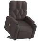 Preview: Massagesessel mit Aufstehhilfe Dunkelbraun Stoff