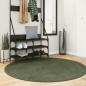 Preview: ARDEBO.de - Rug HUARTE Green Ø 160 cm 100% Polyester Flach