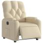 Preview: Relaxsessel Elektrisch Creme Stoff