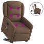 Preview: ARDEBO.de - Massagesessel mit Aufstehhilfe Braun Stoff