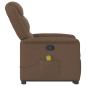 Preview: Massagesessel mit Aufstehhilfe Braun Stoff