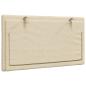 Preview: Kopfteil-Kissen "Hanko" Creme 90 cm Stoff
