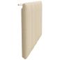 Preview: Kopfteil-Kissen "Hanko" Creme 90 cm Stoff