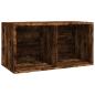 Preview: Schallplatten-Box Räuchereiche 71x34x36 cm Holzwerkstoff
