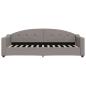 Preview: Tagesbett Ausziehbar Taupe 80x200 cm Stoff