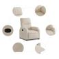Preview: Relaxsessel Beige Mikrofasergewebe