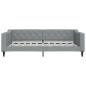 Preview: Tagesbett Hellgrau 100x190 cm Stoff