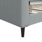 Preview: Tagesbett Hellgrau 100x190 cm Stoff