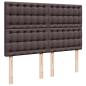 Preview: Ottoman-Bett mit Matratze Dunkelbraun 140x200 cm Stoff
