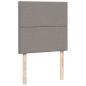 Preview: Ottoman-Bett mit Matratzen Taupe 200x200 cm Stoff