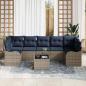 Preview: Sofa Set 8 stk. 7-Sitzanzahl Grau Poly-Rattan