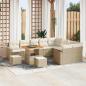 Preview: ARDEBO.de - Gartensofa-set 13 Stk. 10-Sitzanzahl Beige und Creme