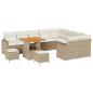 Preview: Gartensofa-set 13 Stk. 10-Sitzanzahl Beige und Creme