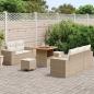 Preview: Gartensofa-set 8 Stk. 8-Sitzanzahl Beige und Creme Poly Rattan