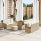 Preview: ARDEBO.de - Garten-Sofa-Set 9 Stk. 8-Sitzanzahl Beige