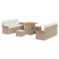 Preview: Garten-Sofa-Set 9 Stk. 8-Sitzanzahl Beige