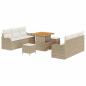Preview: Garten-Sofa-Set 9 stk. 8-Sitzanzahl Beige und Creme