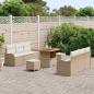 Preview: Garten-Sofa-Set 9 stk. 8-Sitzanzahl Beige und Creme