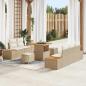 Preview: ARDEBO.de - Garten-Sofa-Set 8 Stk. 7-Sitzanzahl Beige