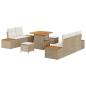 Preview: Garten-Sofa-Set 8 Stk. 7-Sitzanzahl Beige