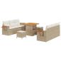 Preview: Gartensofa-set 11 stk. 8-Sitzanzahl Beige und Creme Poly-Rattan