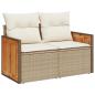 Preview: Gartensofa-set 13 Stk. 9-Sitzanzahl Beige und Creme Poly-Rattan
